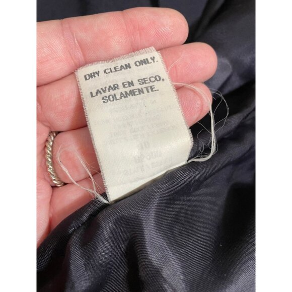 Vintage Sag Harbor Wool Single Button Plum Purple Blazer Jacket Gold Button 10 - Picture 5 of 6